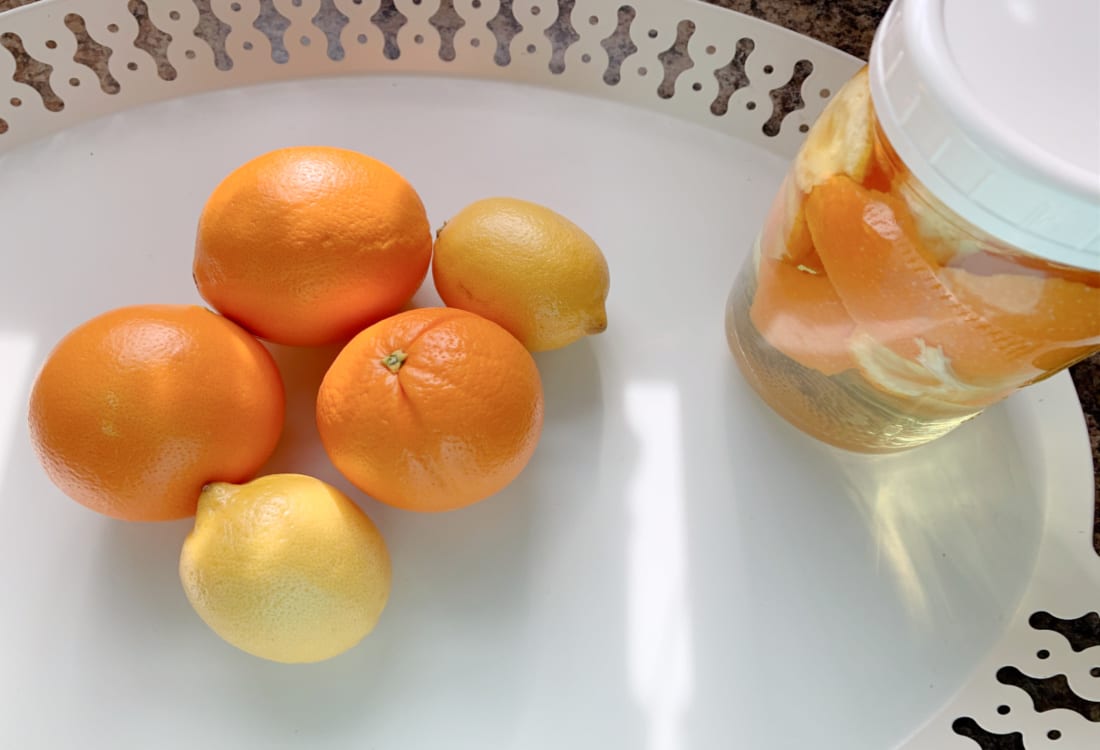 Frugal DIY Citrus-Peel Vinegar Cleaner